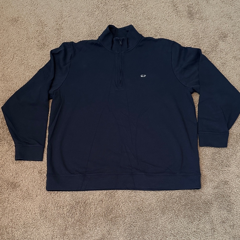 Vineyard Vines Men's Navy Zip-Up Sweater